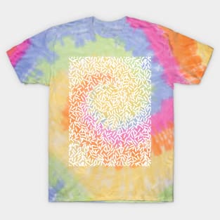 White Candy Sprinkles Pattern T-Shirt